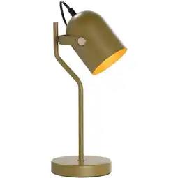 Leen Bakker Bureaulamp Senn - groen metaal - 39xØ17,5 cm aanbieding