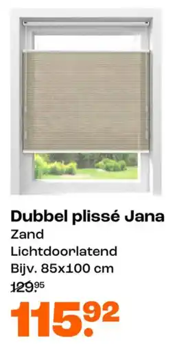 Kwantum Dubbel plissé Jana aanbieding