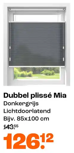 Kwantum Dubbel plissé Mia aanbieding
