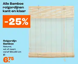 Kwantum Rolgordijn Bamboe aanbieding