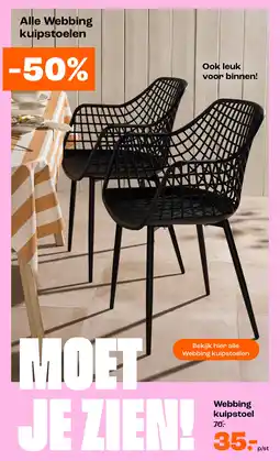 Kwantum Webbing kuipstoel aanbieding