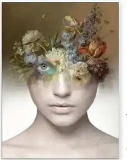 IN.HOUSE Wanddeco Bloom aanbieding