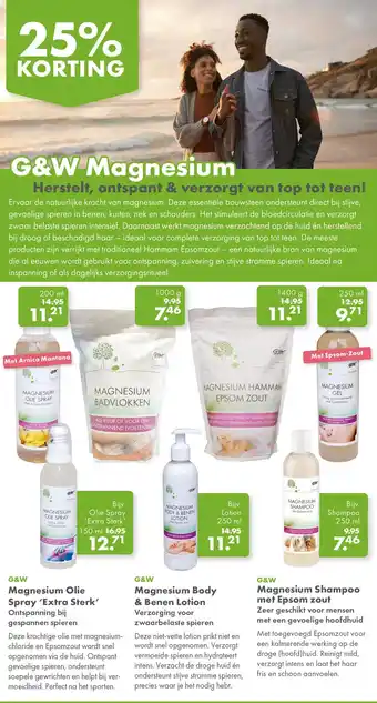 Gezond & Wel G&W Magnesium aanbieding