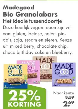 Gezond & Wel Madegood Bio Granolabars aanbieding