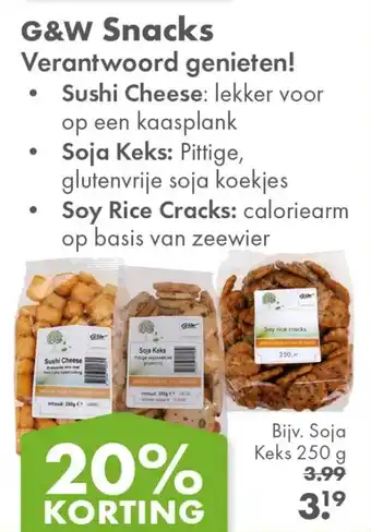 Gezond & Wel G&W Snacks aanbieding