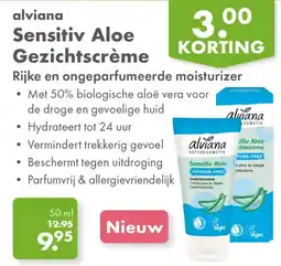 Gezond & Wel alviana Sensitiv Aloe Gezichtscrème aanbieding