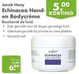 Gezond & Wel Jacob Hooy Echinacea Hand- en Bodycrème aanbieding