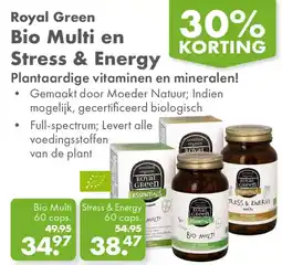 Gezond & Wel Royal Green Bio Multi en Stress & Energy aanbieding