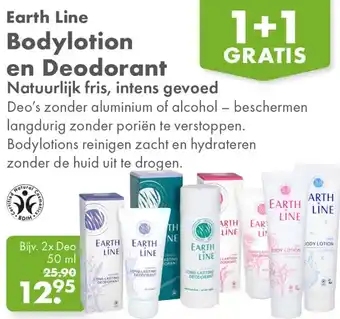 Gezond & Wel Earth Line Bodylotion en Deodorant aanbieding