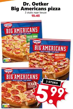 CoopCompact Dr. Oetker Big Americans pizza aanbieding
