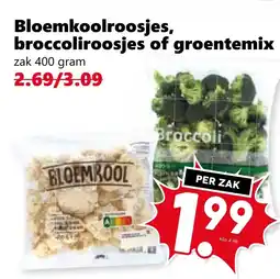 CoopCompact Bloemkoolroosjes, broccoliroosjes of groentemix aanbieding