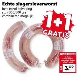 CoopCompact Echte slagersleverworst aanbieding