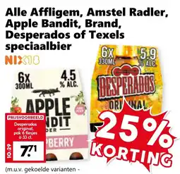 CoopCompact Alle Affligem, Amstel Radler, Apple Bandit, Brand, Desperados of Texels speciaalbier aanbieding
