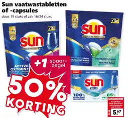 CoopCompact Sun vaatwastabletten of-capsules aanbieding