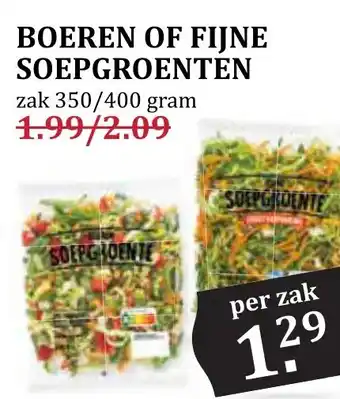CoopCompact BOEREN OF FIJNE SOEPGROENTEN aanbieding