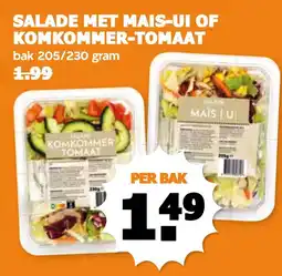 Coop SALADE MET MAIS-UI OF KOMKOMMER-TOMAAT aanbieding