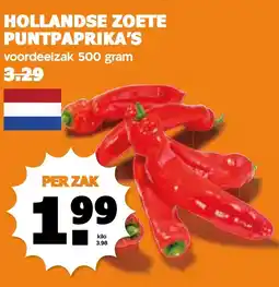 Coop HOLLANDSE ZOETE PUNTPAPRIKA'S aanbieding