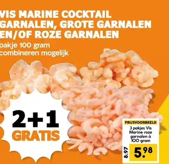 Coop VIS MARINE COCKTAIL GARNALEN, GROTE GARNALEN EN/OF ROZE GARNALEN aanbieding
