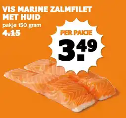 Coop VIS MARINE ZALMFILET MET HUID aanbieding
