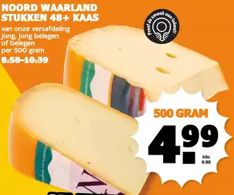 Coop NOORD WAARLAND STUKKEN 48+ KAAS aanbieding