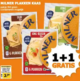Coop MILNER PLAKKEN KAAS aanbieding