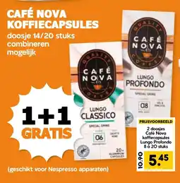 Coop CAFÉ NOVA KOFFIECAPSULES aanbieding