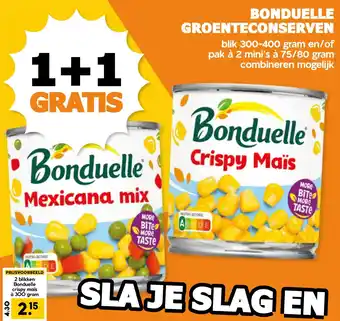 Coop BONDUELLE GROENTECONSERVEN aanbieding