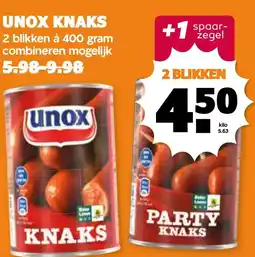 Coop UNOX KNAKS aanbieding