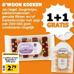 Coop G'WOON KOEKEN aanbieding