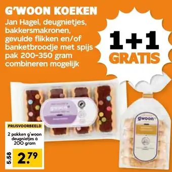Coop G'WOON KOEKEN aanbieding