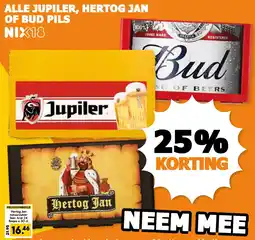Coop ALLE JUPILER, HERTOG JAN OF BUD PILS aanbieding