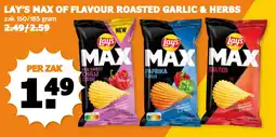 Coop LAY'S MAX OF FLAVOUR ROASTED GARLIC & HERBS aanbieding
