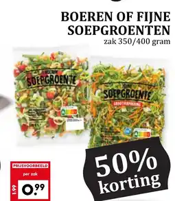 Coop BOEREN OF FIJNE SOEPGROENTEN aanbieding