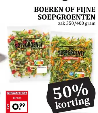 Coop BOEREN OF FIJNE SOEPGROENTEN aanbieding