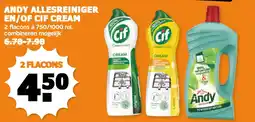 Coop ANDY ALLESREINIGER EN/OF CIF CREAM aanbieding