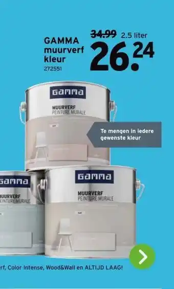 GAMMA GAMMA muurverf kleur 272551 aanbieding