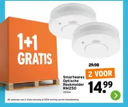 GAMMA Smartwares Optische Rookmelder RM250 aanbieding