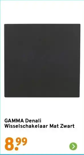 GAMMA GAMMA Denali Wisselschakelaar Mat Zwart aanbieding