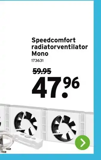 GAMMA Speedcomfort radiatorventilator Mono aanbieding