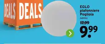 GAMMA EGLO plafonniere Pogliola aanbieding