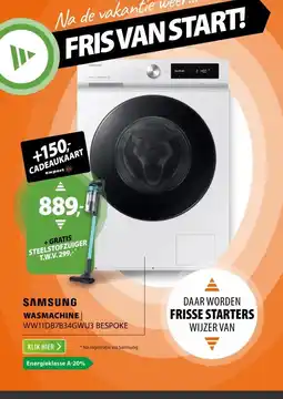 Expert Samsung BESPOKE SuperSpeed 7000-serie WW11DB7B34GW aanbieding