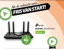 Expert TP-Link Archer AX55 AX3000 Dual-Band Gigabit WiFi 6 Router aanbieding
