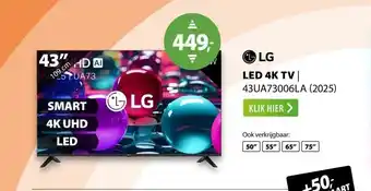 Expert LG 4K SMART 43UA73006LA (2025) aanbieding