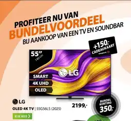 Expert LG OLED EVO 4K 55G56LS (2025) aanbieding