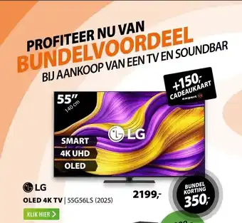 Expert LG OLED EVO 4K 55G56LS (2025) aanbieding