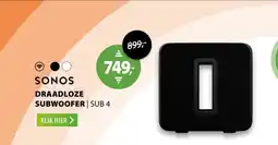 Expert Sonos SUB 4 Zwart aanbieding