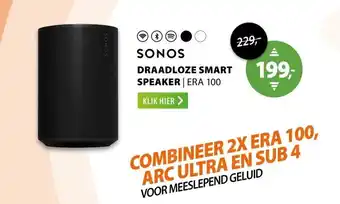 Expert Sonos ERA 100 Zwart aanbieding