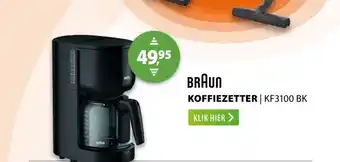 Expert Braun KF3100 BK PurEase Zwart/grijs aanbieding
