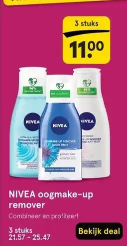 Etos NIVEA oogmake-up remover aanbieding