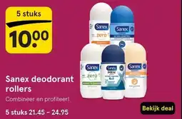 Etos Sanex deodorant rollers aanbieding